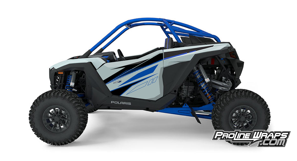 2024 Polaris RZR Pro R - Two Door Factory Graphic Kit - Storm Grey