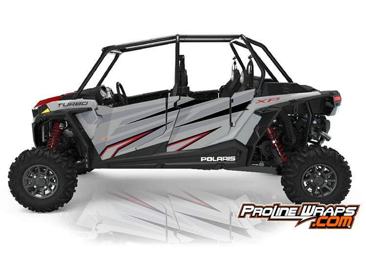 2021 Polaris RZR XP4 Turbo Four Door Factory Graphic Kit Ghost