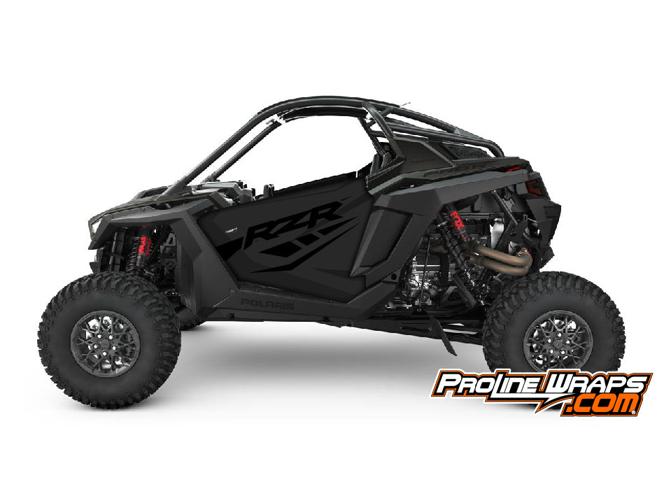2022 Polaris RZR XP Pro R Two Door Factory Graphic Kit Stealth Black