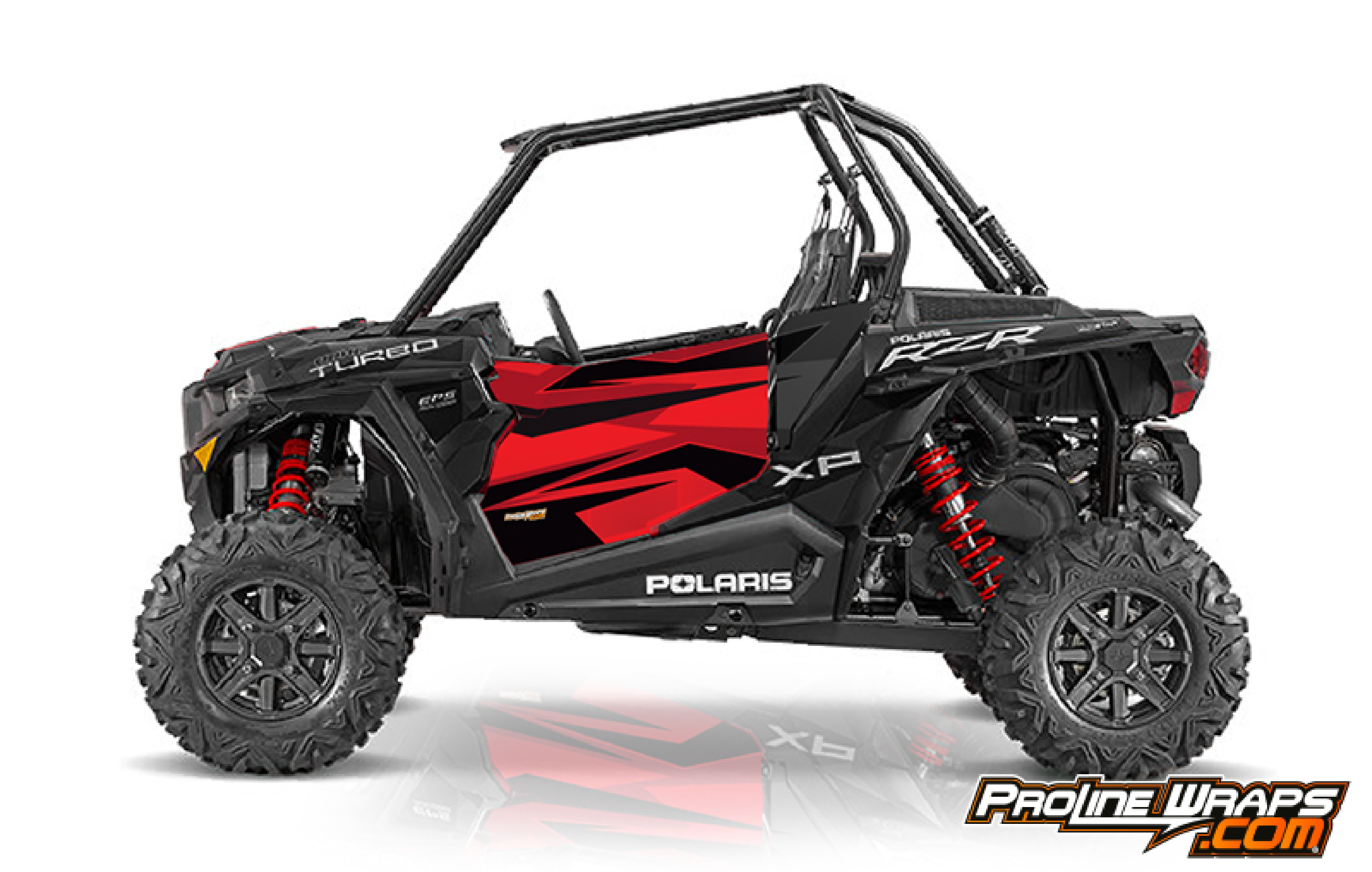 2016 Rzr Turbo 2016 Polaris RZR XP Turbo EPS Two Door Factory Graphic Kit Sunset Red ...
