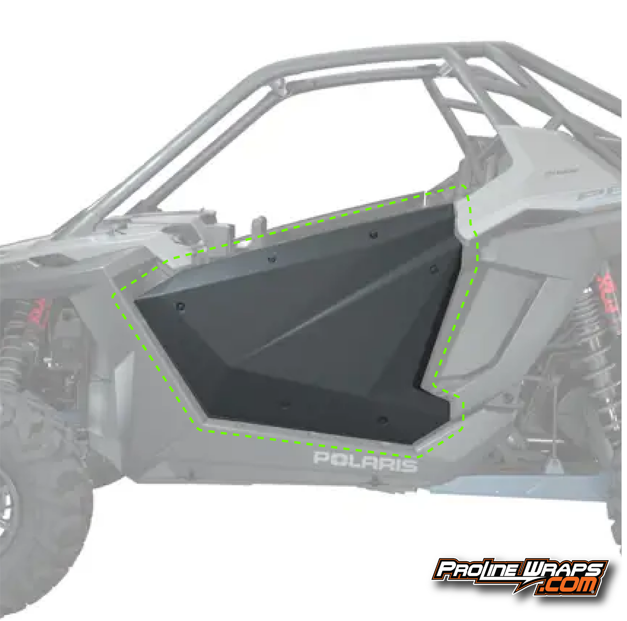 2024 Polaris RZR Pro R - Two Door Factory Graphic Kit - Storm Grey