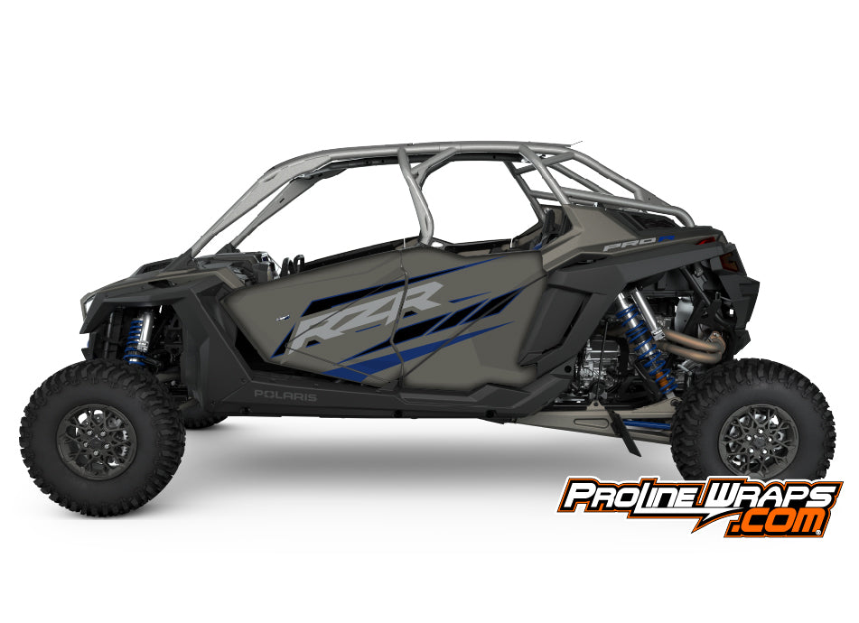 2024 Polaris RZR Pro R4 Four Door Factory Graphic Kit Heavy Metal