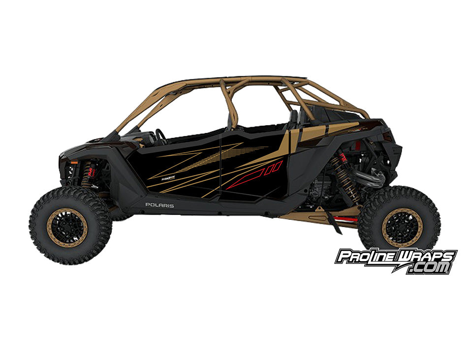 2025 Polaris RZR Pro R4 - Four Door Factory Graphic Kit - Shadow Bronz ...