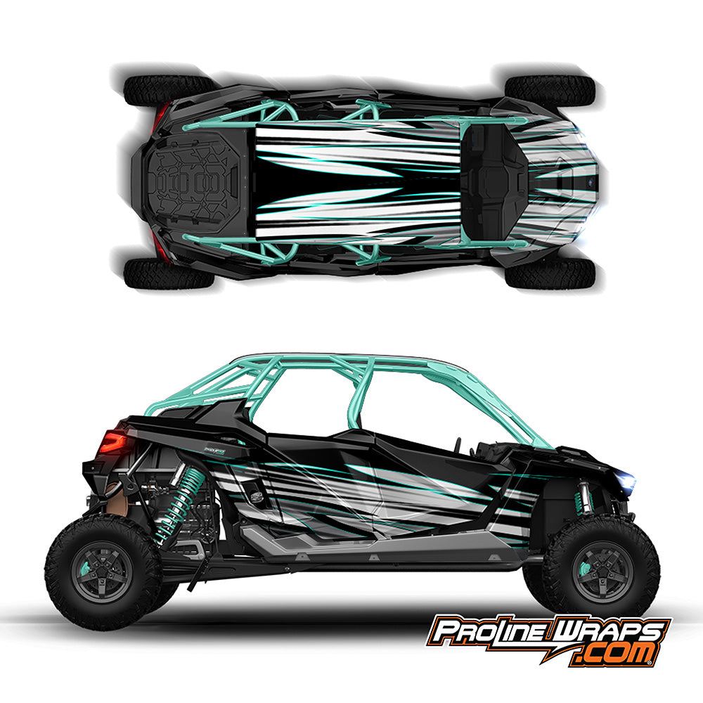 Wrapped Rzr Pro R Proline Wraps Series Graphics - Blade - Polaris RZR Pro XP4