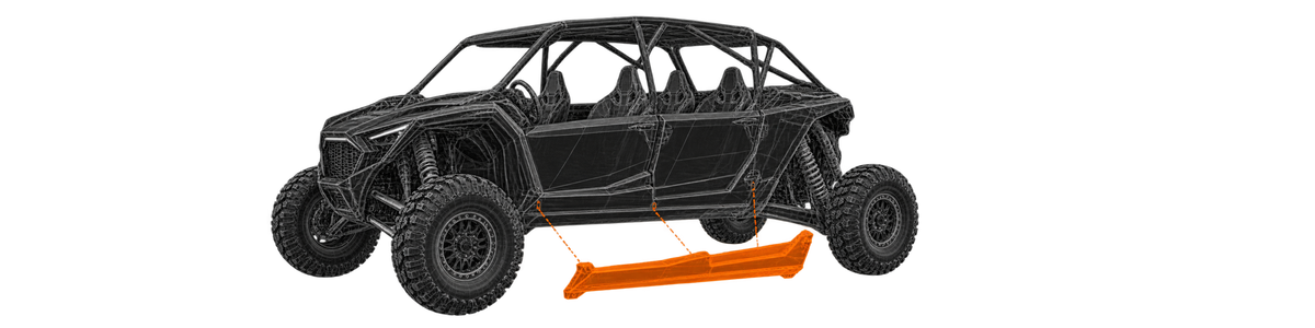 Race Kit rocker-panel exploded coverage view