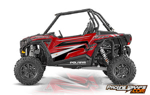 2016 Polaris RZR XP 1000 EPS Two Door Factory Graphic Kit Sunset Red