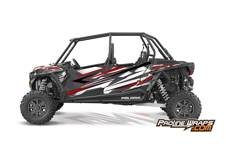 2016 Polaris RZR XP 4 Turbo EPS Four Door Factory Graphic Kit Graphite Crystal