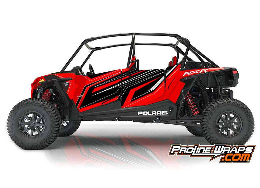 2019 Polaris RZR XP 4 Turbo S EPS Four Door Factory Graphic Kit Indy Red