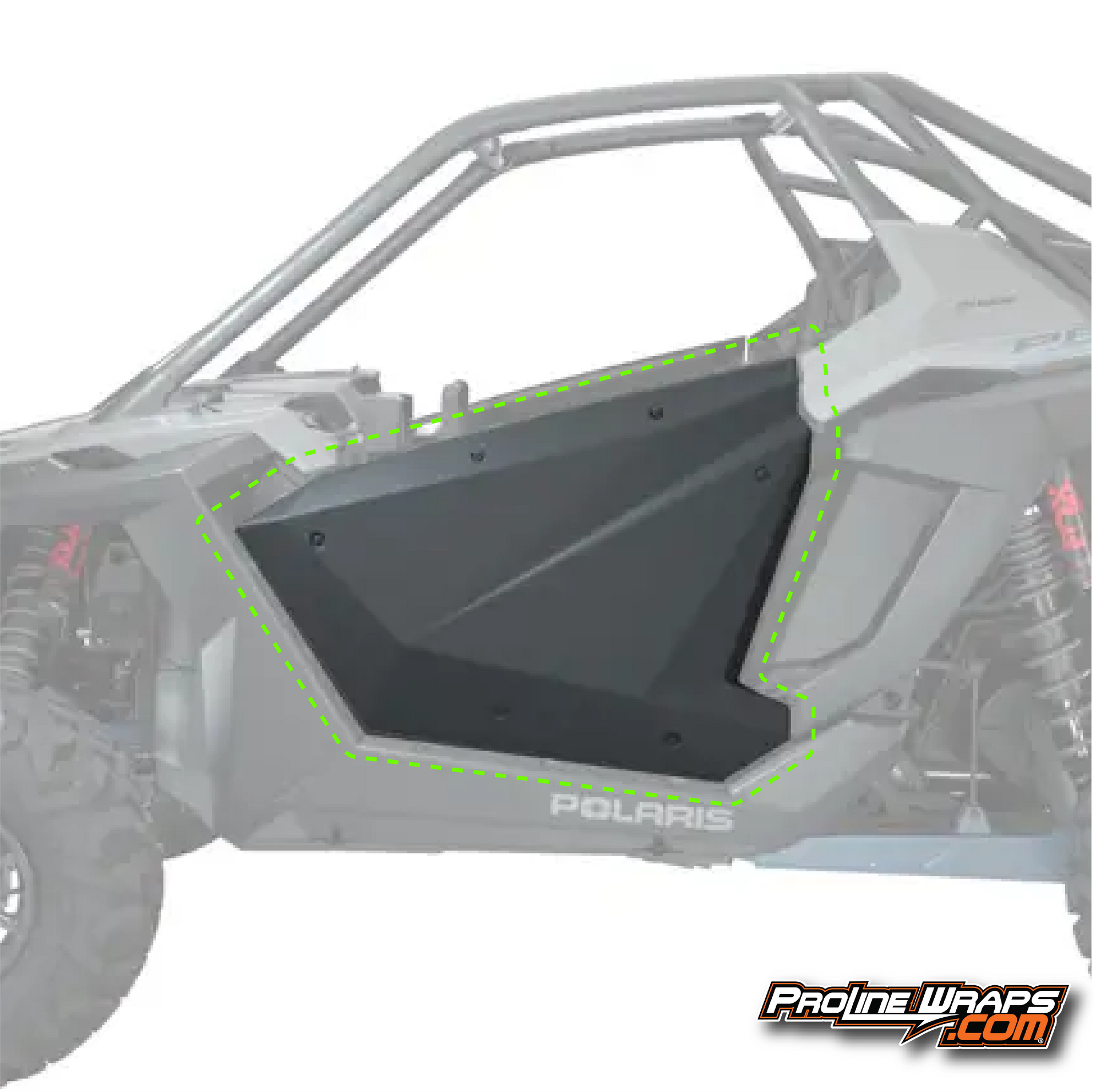 2022 Polaris RZR XP Pro R Two Door Factory Graphic Kit - Stealth Gray