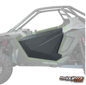 2022 Polaris RZR XP Pro R Two Door Factory Graphic Kit - Stealth Gray