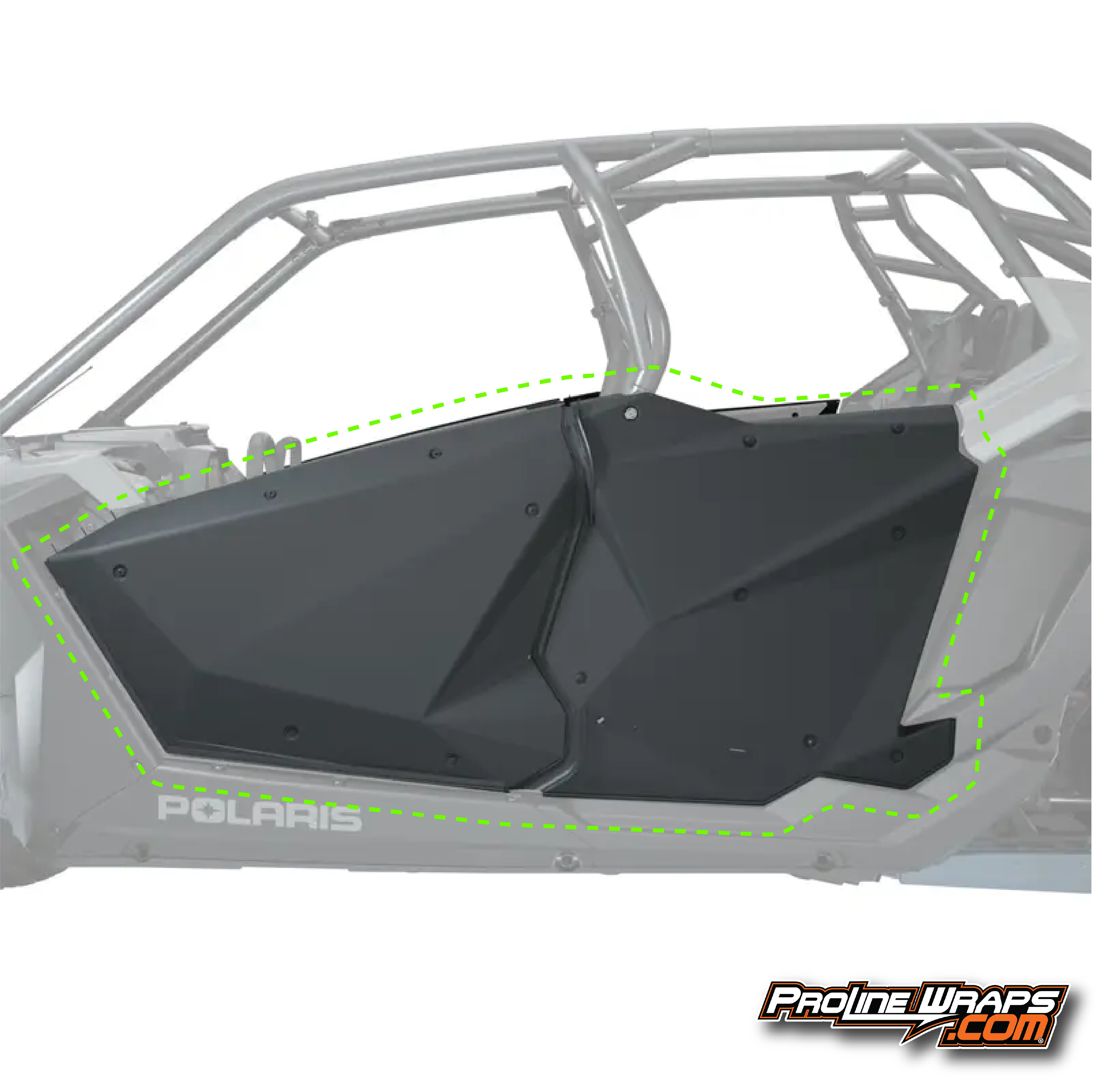 2025 Polaris RZR Pro R4 - Four Door Factory Graphic Kit - Radiant Gree ...