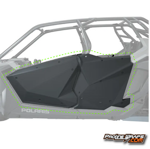 2022 Polaris RZR XP4 Turbo R Four Door Factory Graphic Kit Blue Slate