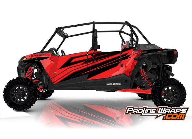 2020 Polaris RZR XP4 Turbo EPS Four Door Factory Graphic Kit Indy Red