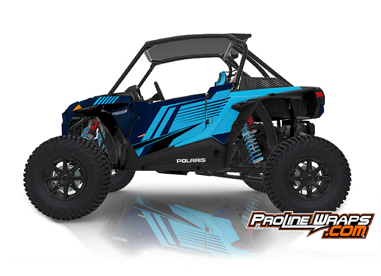 2020 Polaris RZR XP Turbo S EPS Two Door Factory Graphic Kit Matte Navy