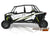 2021 Polaris RZR XP4 1000 Sport Two Door Factory Graphic Kit White Lightning