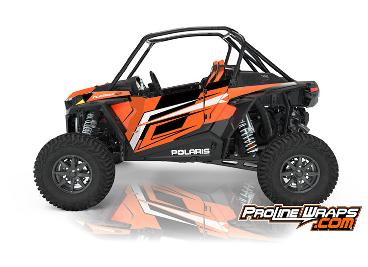 CREATORX Bolt Thrower Orange Graphics Kit For Polaris Trailblazer & Scrambler – Full Decal Set