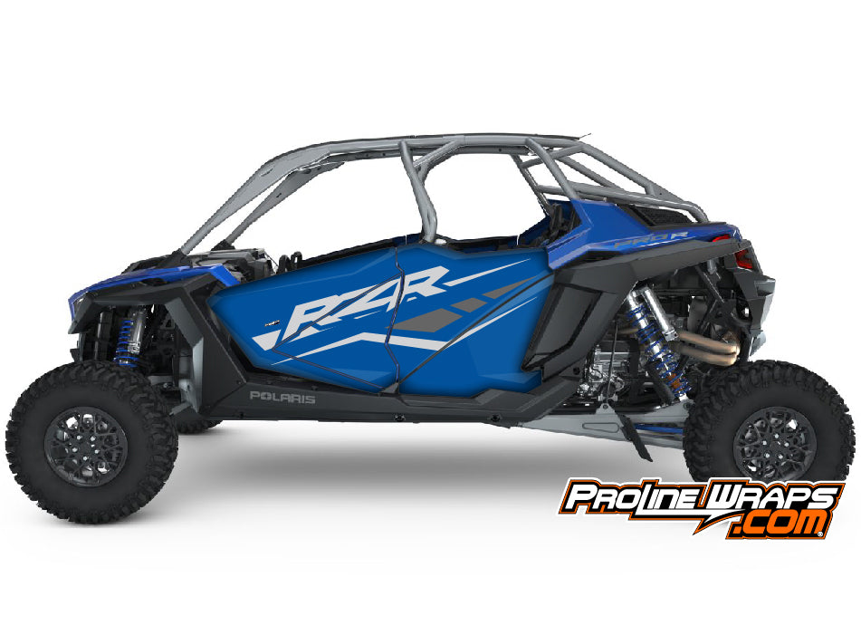 2022 Polaris RZR XP4 Pro R Four Door Factory Graphic Kit - Polaris Blu ...