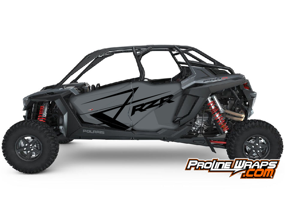 2022 Polaris RZR XP4 Pro R Four Door Factory Graphic Kit - Stealth Gra ...