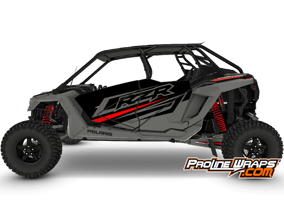 2022 Polaris RZR XP4 Turbo R Four Door Factory Graphic Kit Onyx Black ...