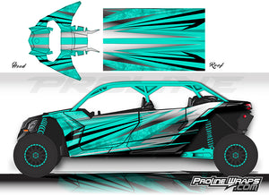 Proline Wraps Series Graphics - Granite - Can-Am Maverick X3 - 4 Door
