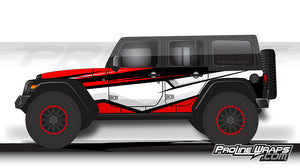 Proline Wraps - Jeep Wrangler JK Wrap Kit 4DR - Cliff