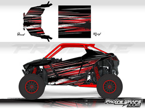 Proline Wraps Series Graphics - Burnout - Polaris RZR Pro XP