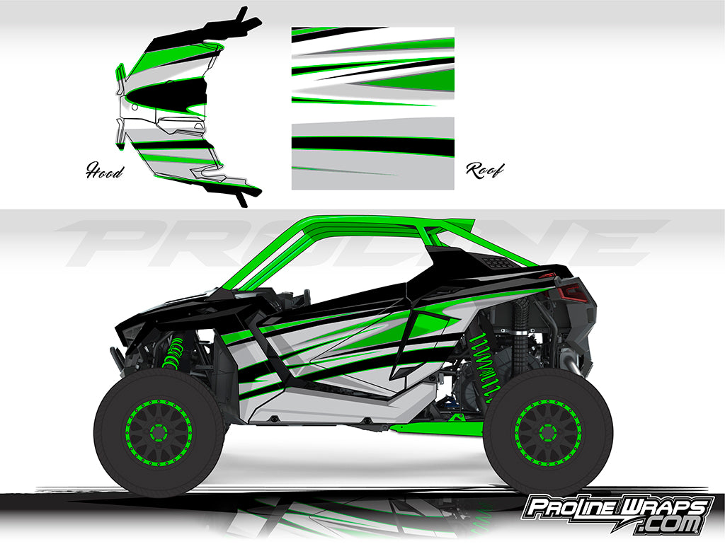 Custom Razer Wraps Proline Wraps Series Graphics - Deviant - Polaris RZR Pro XP