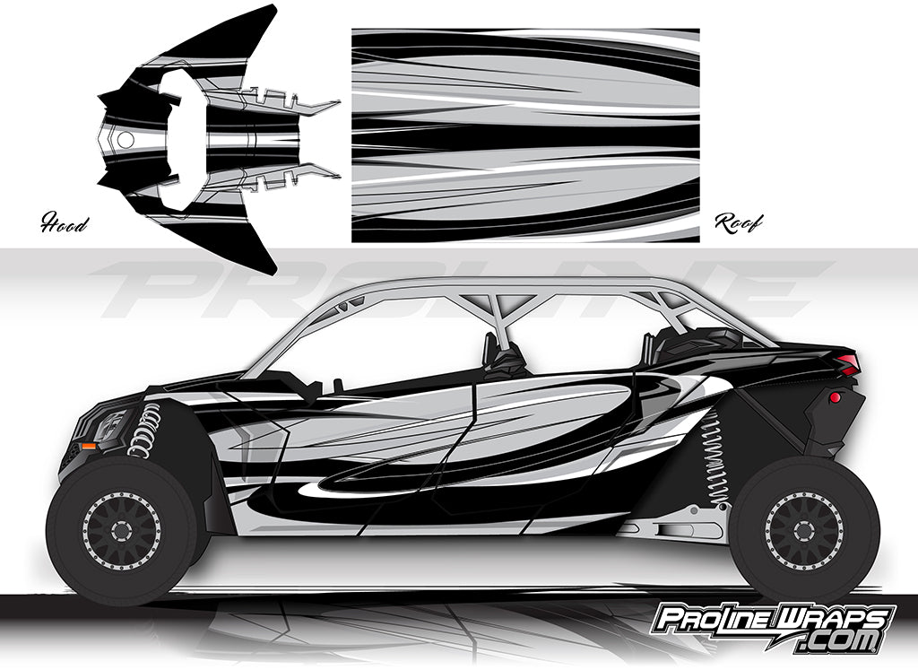 Proline Wraps Series Graphics - Cyclone - Can-Am Maverick X3 - 4 Door