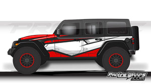 Proline Wraps - Jeep Wrangler JL Wrap Kit 4DR - Cliff