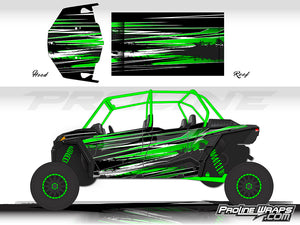 Proline Wraps Series Graphics - Burnout - Polaris RZR XP 4 Turbo