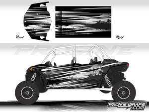 Proline Wraps Series Graphics - Burnout - Polaris RZR XP 4 1000