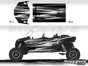 Proline Wraps Series Graphics - Burnout - Polaris RZR XP 4 Turbo S