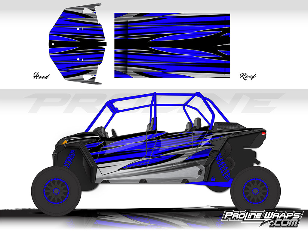 Proline Wraps Series Graphics - Blade - Polaris RZR XP 4 Turbo