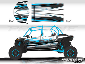 Proline Wraps Series Graphics - Blaze - Polaris RZR XP 4 Turbo