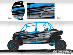 Proline Wraps Series Graphics - Electric - Polaris RZR XP 4 Turbo