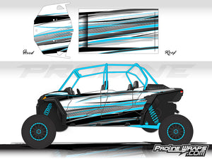 Proline Wraps Series Graphics - Graphite - Polaris RZR XP 4 Turbo